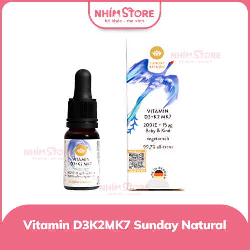 Vitamin D3 K2 MK7 Sunday Natural