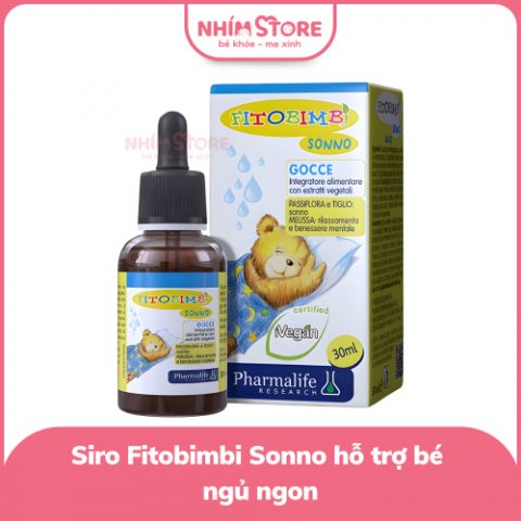 Siro Fitobimbi Sonno hỗ trợ bé ngủ ngon