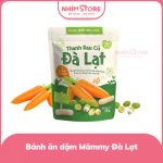 Bánh ăn dặm Mămmy Đà Lạt vị bí cà rốt hạt sen