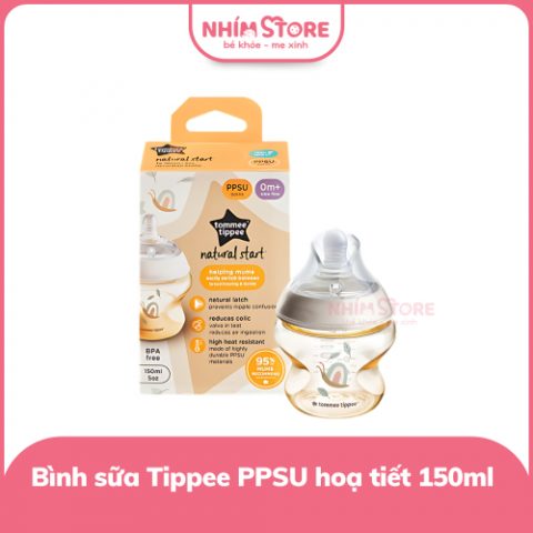 Bình sữa Tommee Tippee PPSU hoạ tiết 150ml