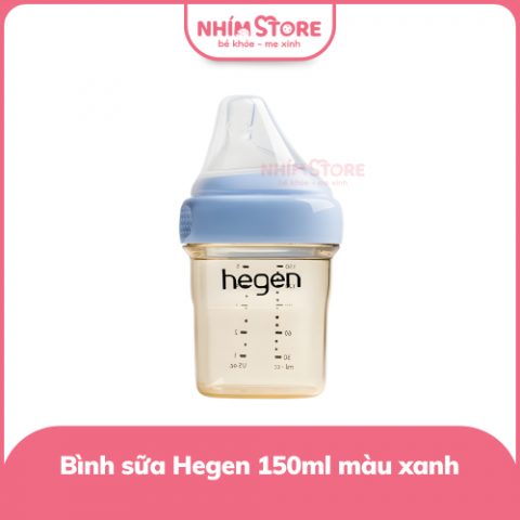 Bình sữa Hegen PPSU 150ml cổ xanh