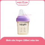 Bình sữa Hegen PPSU 150ml cổ tím