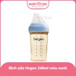 Bình sữa Hegen PPSU 240ml cổ xanh