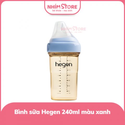 Bình sữa Hegen PPSU 240ml cổ xanh