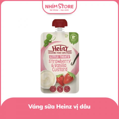 Váng sữa Heinz vị dâu tây 8m+