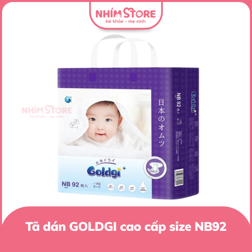 Tã dán GOLDGI cao cấp size NB92