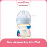 Bình sữa mô phỏng tự nhiên Avent PPSU 125ml họa tiết