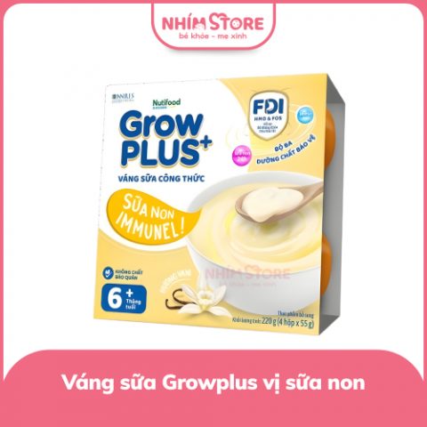 GrowPLUS+ Váng sữa công thức sữa non Immunel hỗ trợ tăng đề kháng