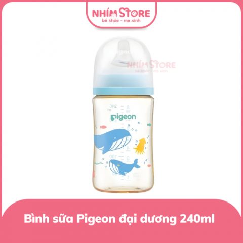 Bình sữa Pigeon PPSU họa tiết đại dương 240ml