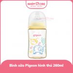 Bình sữa Pigeon PPSU họa tiết muông thú 240ml