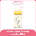 Bình sữa Pigeon PPSU Howapipi màu vàng 240ml