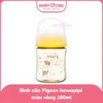 Bình sữa Pigeon PPSU Howapipi màu vàng 160ml