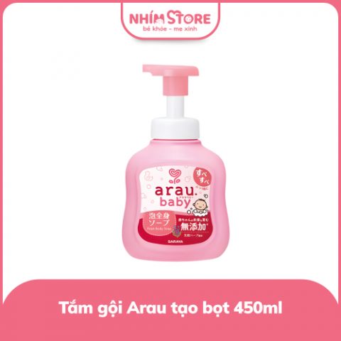 Sữa tắm gội Arau tạo bọt chai 450ml