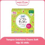 Tampon Unicharm Charm Soft hộp 32 chiếc