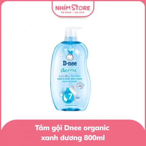 Tắm gội D-nee organic xanh dương 800ml