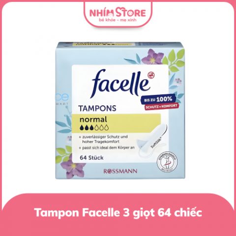 Tampon Facelle Super Plus 3 giọt 64 chiếc