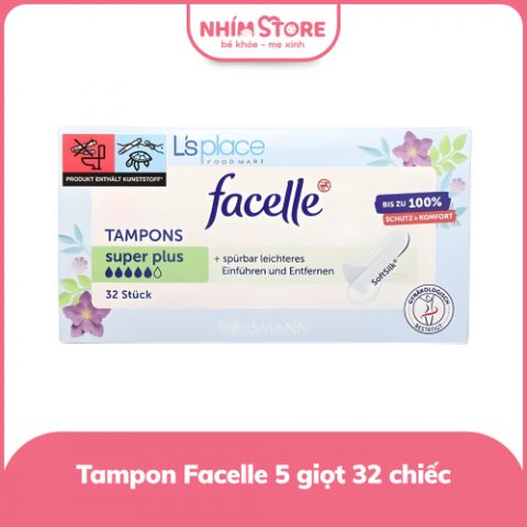 Tampon Facelle Super Plus 5 giọt 32 chiếc