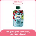 Hoa quả nghiền Fruto vị táo, tầm xuân, việt quất