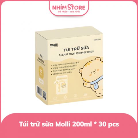 Túi trữ sữa Molli 200ml * 30 pcs