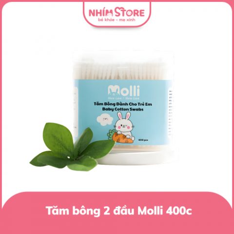 Tăm bông 2 đầu Molli 200c
