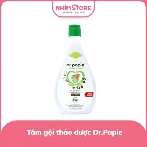 Tắm gội thảo dược Dr.Papie 500ml