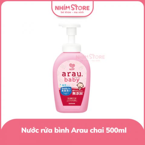 Nước rửa bình Arau baby dạng chai 500ml