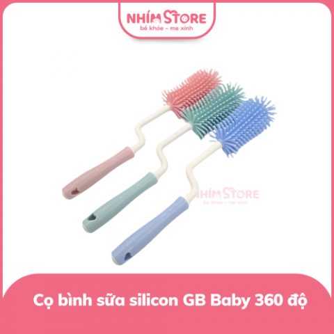 Cọ bình sữa silicon GB baby xoay 360 độ