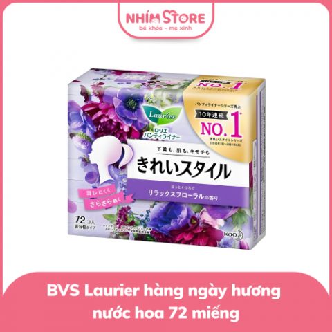 BVS hàng ngày Laurier hương hoa 72 miếng