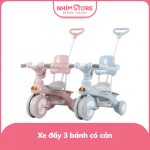 Xe đẩy có bàn đạp (xanh, hồng)