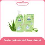 Combo nước rửa bình sữa Dnee (chai+túi)