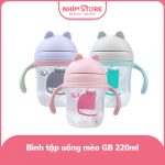 Bình nước tritan mèo 220ml GB Baby
