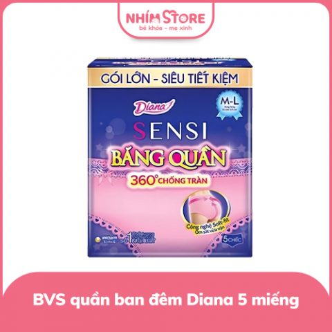 BVS dạng quần Diana ban đêm 5 chiếc/ gói