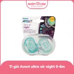 Set 2 ty giả Avent ultra air night (0-6m)