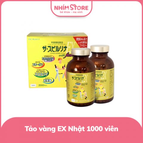 Tảo vàng Spirulina EX with family 1000 viên